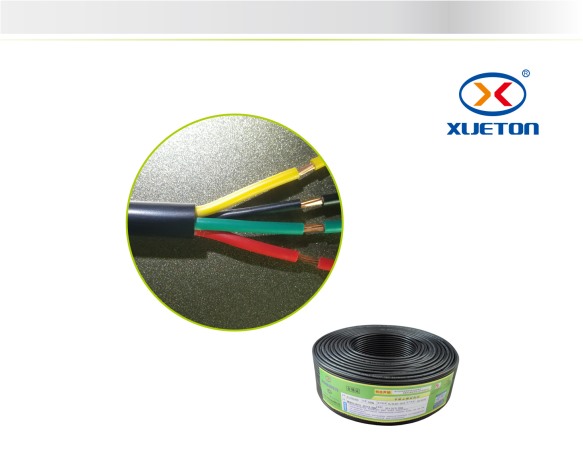  黑擠電源線(xiàn)RVV 4X0.3mm